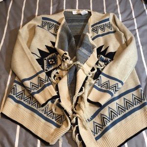 Full Tilt Aztec Western Sweater